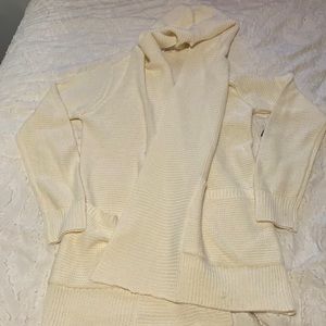 hooded cardigan